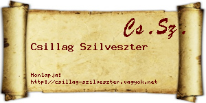 Csillag Szilveszter névjegykártya